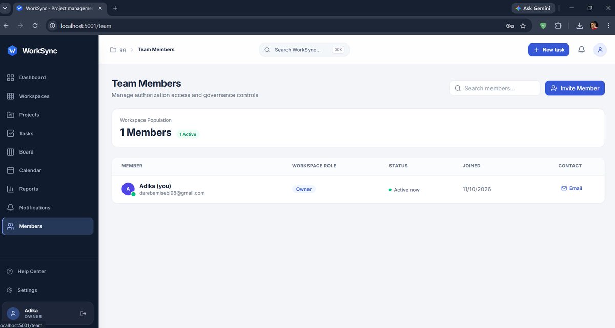 Marvins_DB's tweet photo. Currently working on this Saas webapp called WorkSync for project management and task management, very close to deployment.🚀 https://t.co/Zqe9UKr3y7