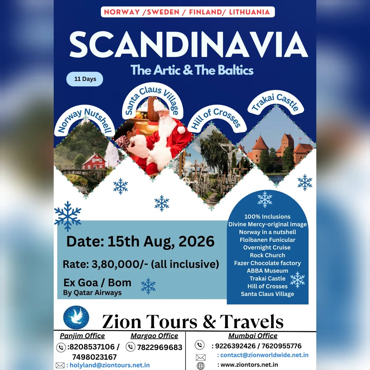 blakejackon_69's tweet photo. Experience Scandinavia: the Arctic and Baltics, from Norway in a Nutshell and Santa Claus Village to the Hill of Crosses and Trakai Castle. Departing 15 August 2026. https://t.co/iJTBYsNgrl