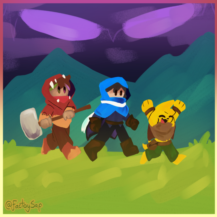 FactoySaf's tweet photo. Día 11: ⚒️-Medieval AU-🛡️
Raptor, Sparta, Mike se embarcan a una aventura para vencer la oscuridad que conquista su mundo
:3
#Raptor #Mikecrack #Sparta  #CoMPaS
#CoMPaSTober2026 https://t.co/tZ90be2EFf