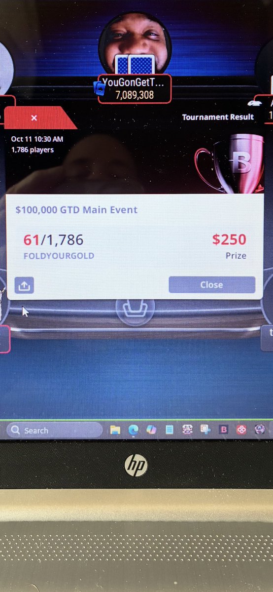 FOLDYOURGOLD25's tweet photo. Sooooooo close!!!!! Not horrible though!!! I will hit one of these soon!!!

@BetOnline_ag https://t.co/gsuyUpdsyJ