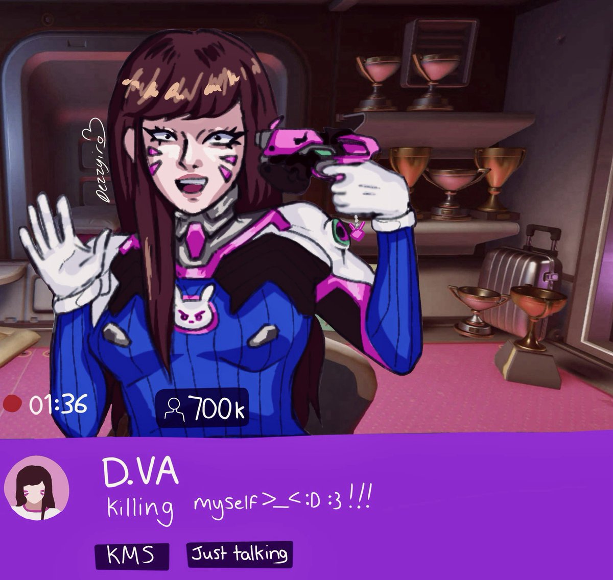 Dezzyiro's tweet photo. Re-upload without the second slide, maybe it won’t get taken down this time??👀

(‼️FAKE IMAGE don’t take this down again ;-;‼️)
#dva #overwatch #fanart https://t.co/S5W0aobK8n