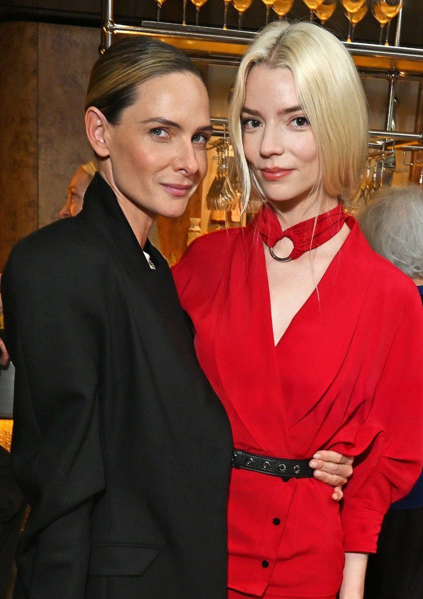beastsujal's tweet photo. Rebecca Ferguson and Anya Taylor-Joy at Apple Original Films’ Awards Reception in London https://t.co/PrYxoQt8S6