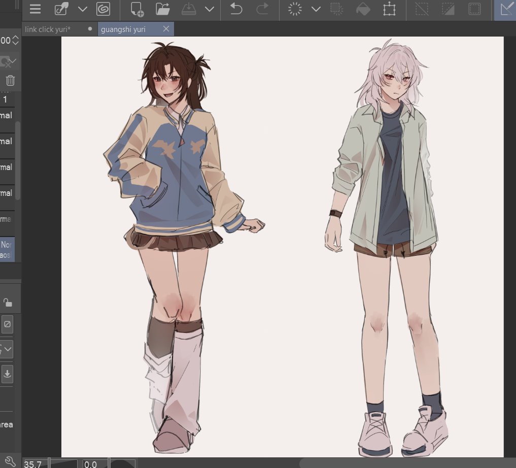 aidentityfraud's tweet photo. new link click season is SOOO good . Had to redraw my drawing of them as yuri from jan2025 (second image is the old one)

#guangshi #linkclick https://t.co/gihJFFvRtY