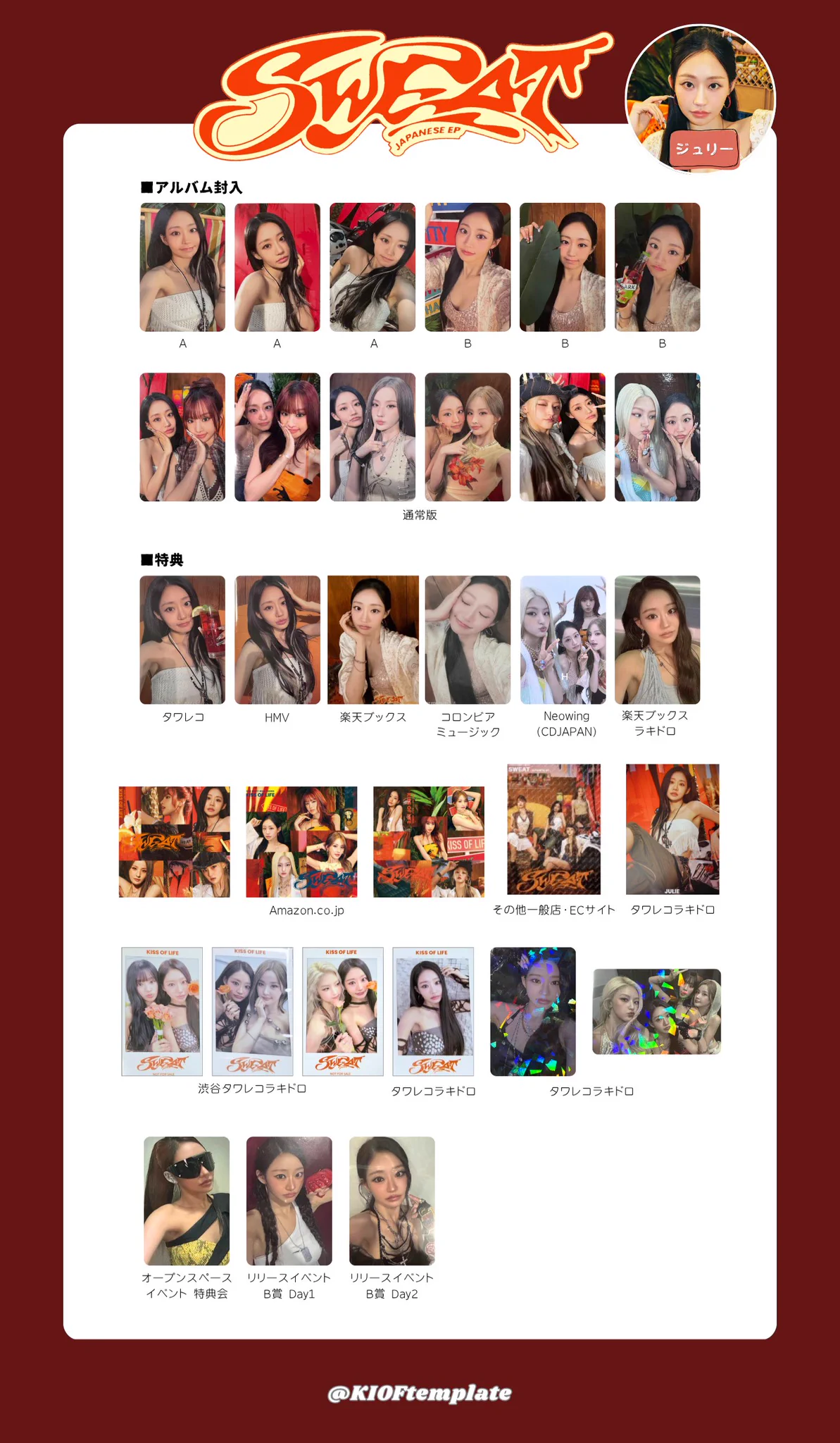 KISS OF LIFE template on X: 