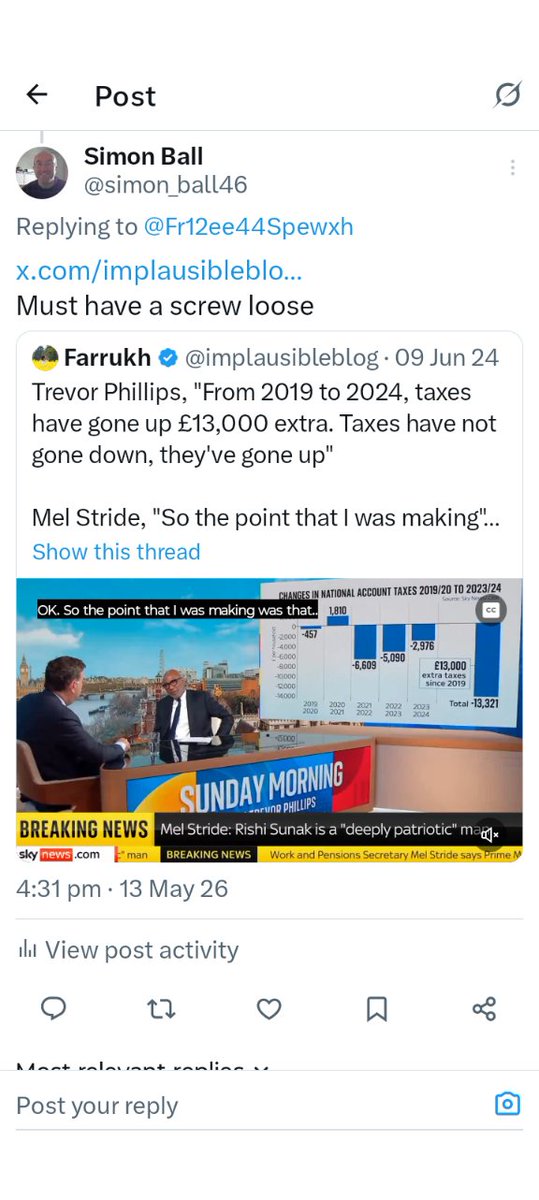 simon_ball46's tweet photo. @joymorrissey Cos joys party sanctioned #veterans whilst housing #migrants in 4* #hotels ...
Never vote tory
#toryscum
Highest #taxes since 1948 https://t.co/scpsSVXsqx