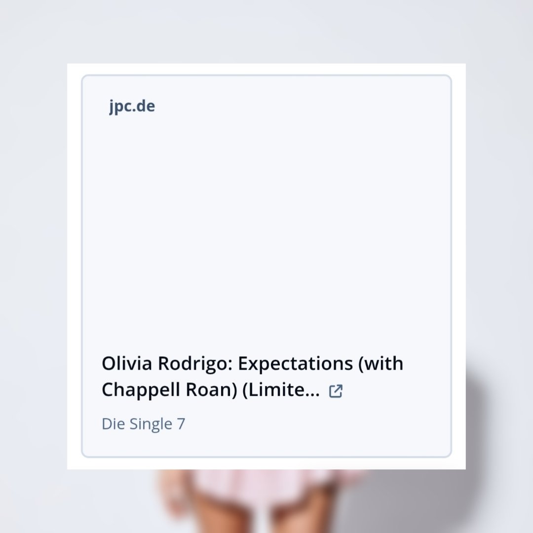 statsrodrigos's tweet photo. A remix of Olivia Rodrigo’s “expectations”, featuring Chappell Roan, is expected to release on October 16.

— A 7-inch vinyl was available for purchase on JPC. https://t.co/vUXWTOsm5y