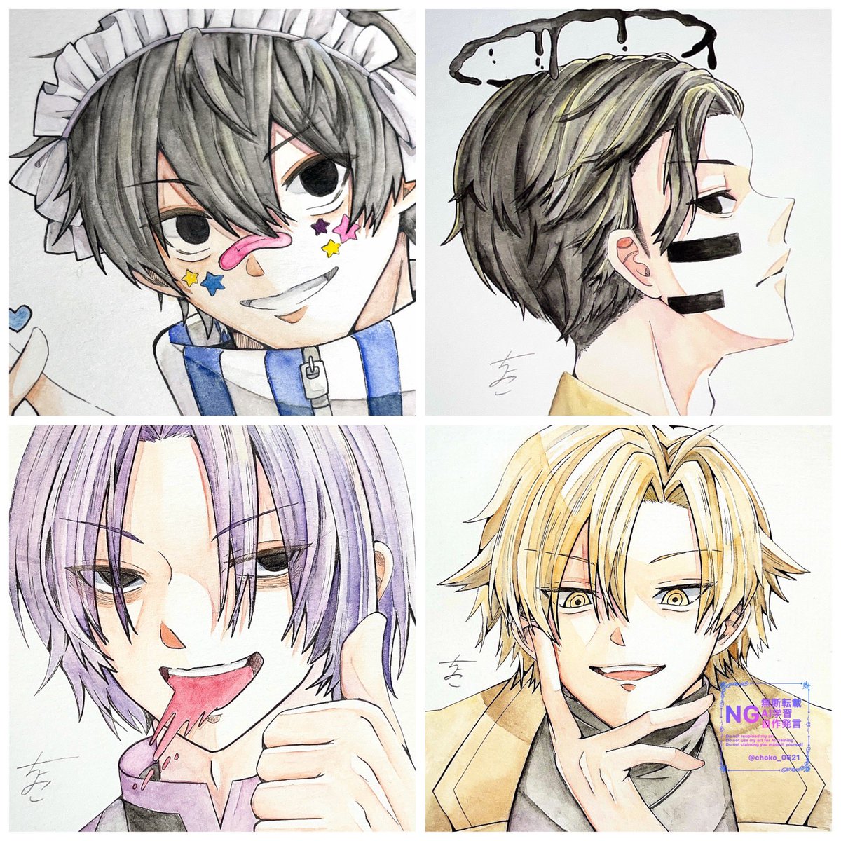 choko_0621's tweet photo. 連休も最終日だけど簡易🏷️失礼します🙌

推し中心にアナログで描いてます
表現方法問わず楽しく語りたいです！

 #桃源暗鬼好きな人と繋がりたい
 #桃源暗鬼絵描きさんと繋がりたい https://t.co/etUuJl3LOF