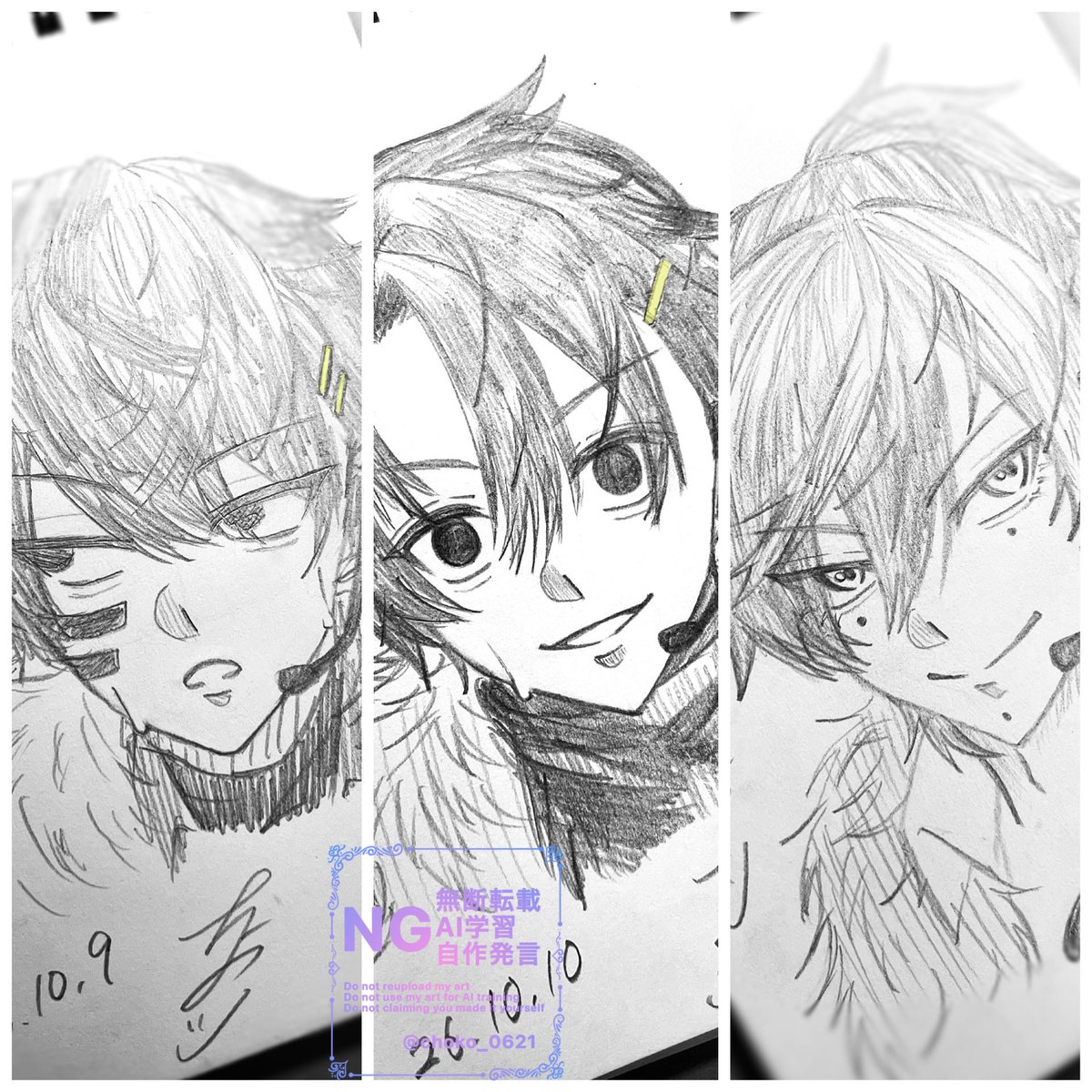 choko_0621's tweet photo. 連休も最終日だけど簡易🏷️失礼します🙌

推し中心にアナログで描いてます
表現方法問わず楽しく語りたいです！

 #桃源暗鬼好きな人と繋がりたい
 #桃源暗鬼絵描きさんと繋がりたい https://t.co/etUuJl3LOF