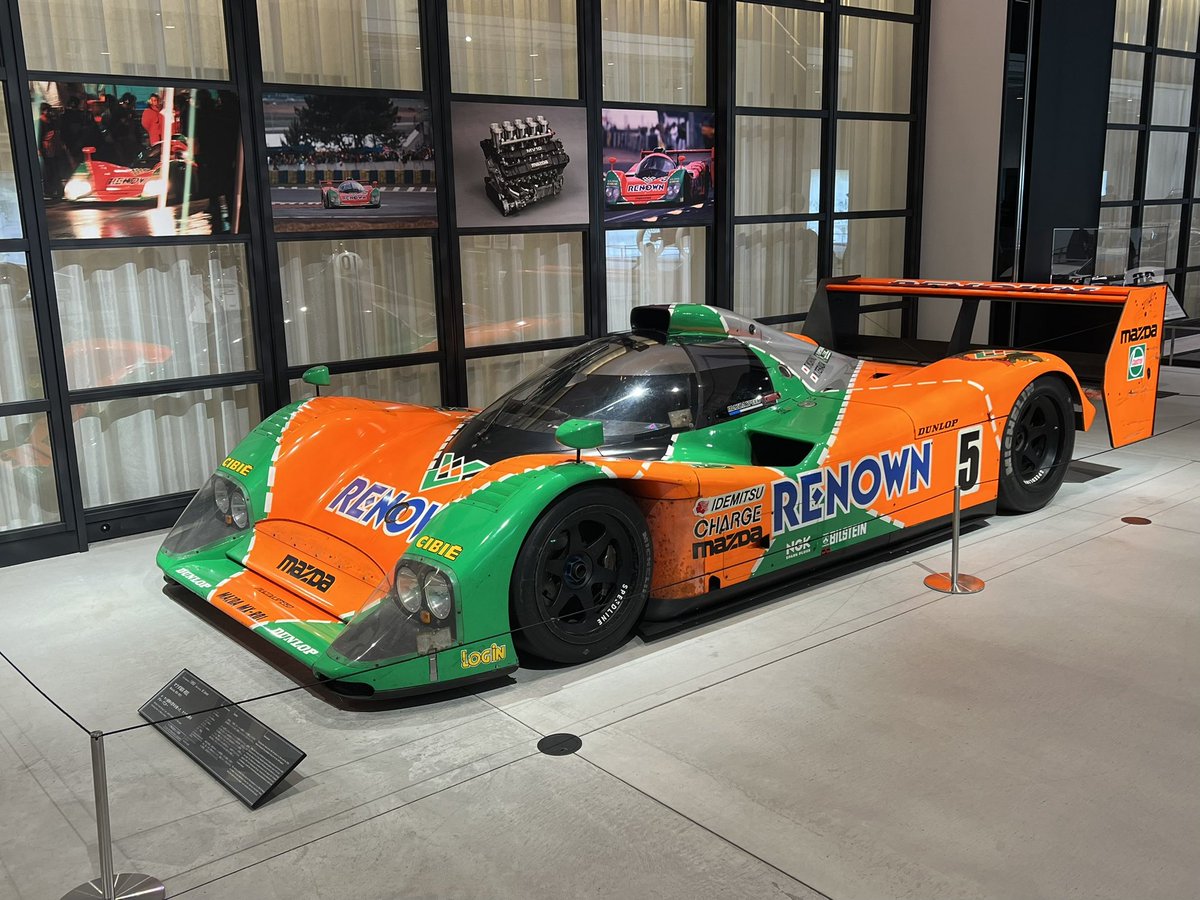Salute_Ayrton's tweet photo. 遂に念願のMX-R01に出会えたぞー‼️🤩🙌

やっぱり、ミュージアム来てる人にコレ787Bじゃないんだ〜ってメッチャ言われてたね😂 https://t.co/9FqLEFz8XG