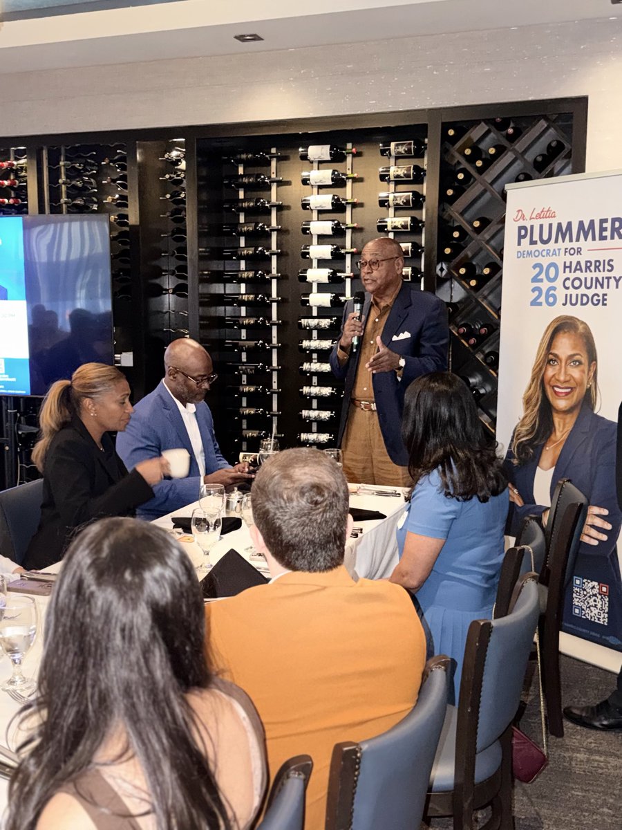 RodneyEllis's tweet photo. Proud to support Dr. Letitia Plummer for County Judge and Darrell Jordan for District Clerk at a reception hosted by Yousof Allam and Wisam Nahhas. Abbott wants Harris County red, and outside billionaires are ready to spend millions. Our answer: ORGANIZE, MOBILIZE & VOTE! 🗳️ #GOTV