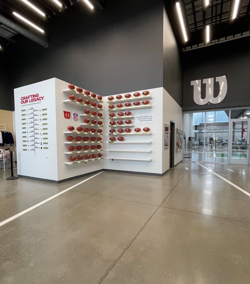 MYGalTesla's tweet photo. @FreddyLA7 If you want to see how they make the football, you have to check out the #Wilson Factory at #AdaOhio. Every NFL ball is handmade in that factory. Our family enjoyed the tour. It's worth the trip. https://t.co/9uDPmu3XRz