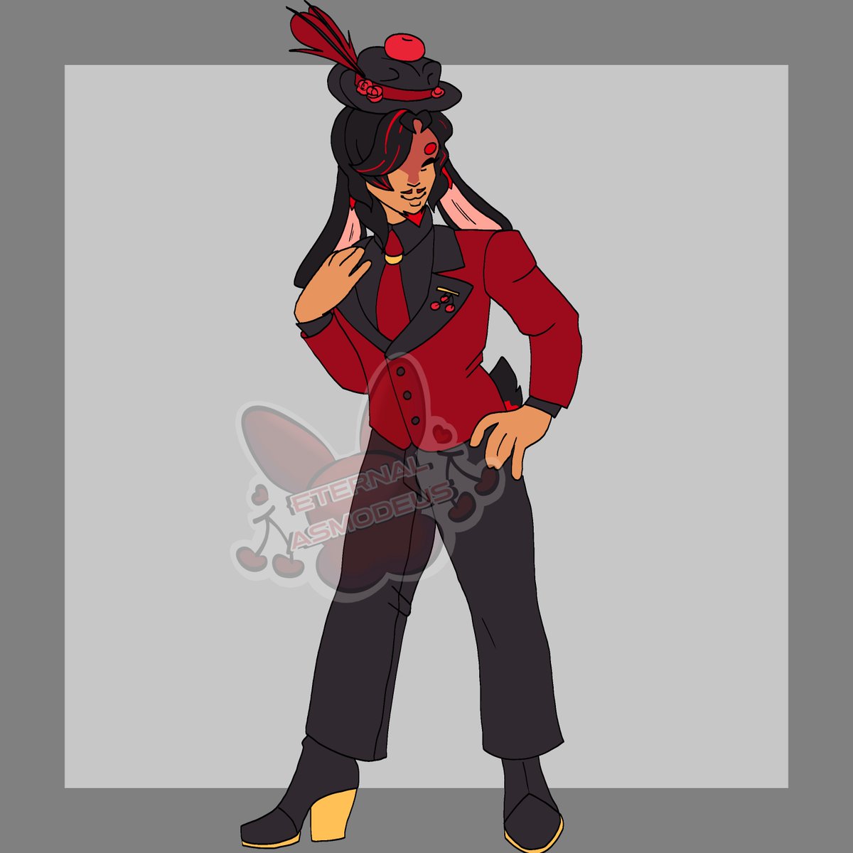 Eternal_Asmo's tweet photo. I should actually start watermarking my art... Anyways here's Majesty #oc https://t.co/hbtHtcv6gv