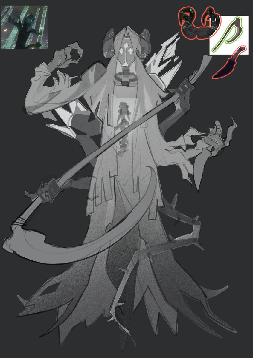 Vvelvii1's tweet photo. My interpretation of N'kuhana appearance idk

Hallowed Concepts  is really fun I played around 12 hours this weekends
#ror2 https://t.co/dOkxyVj2SB