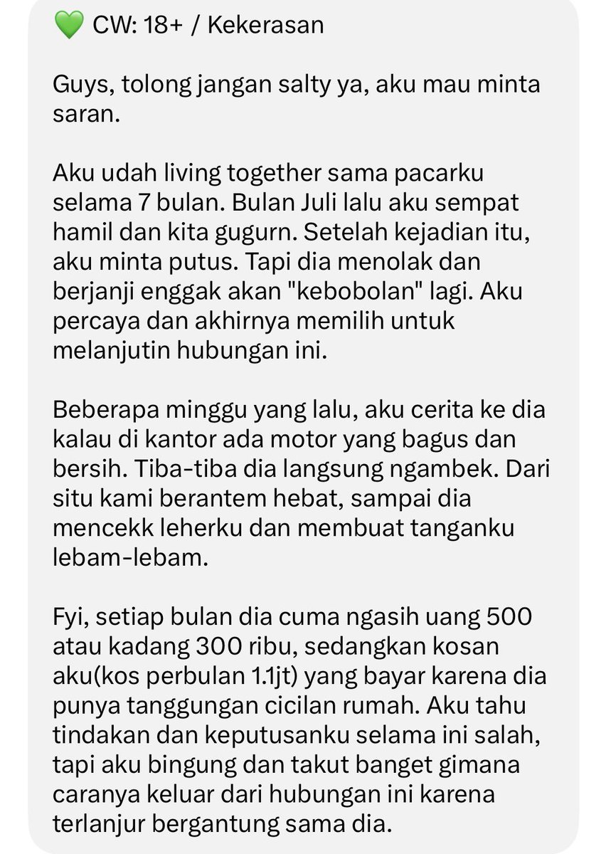 TanyarlBase's tweet photo. 💚 CW // 18+ / Kekerasan https://t.co/hotFd4N4Ru