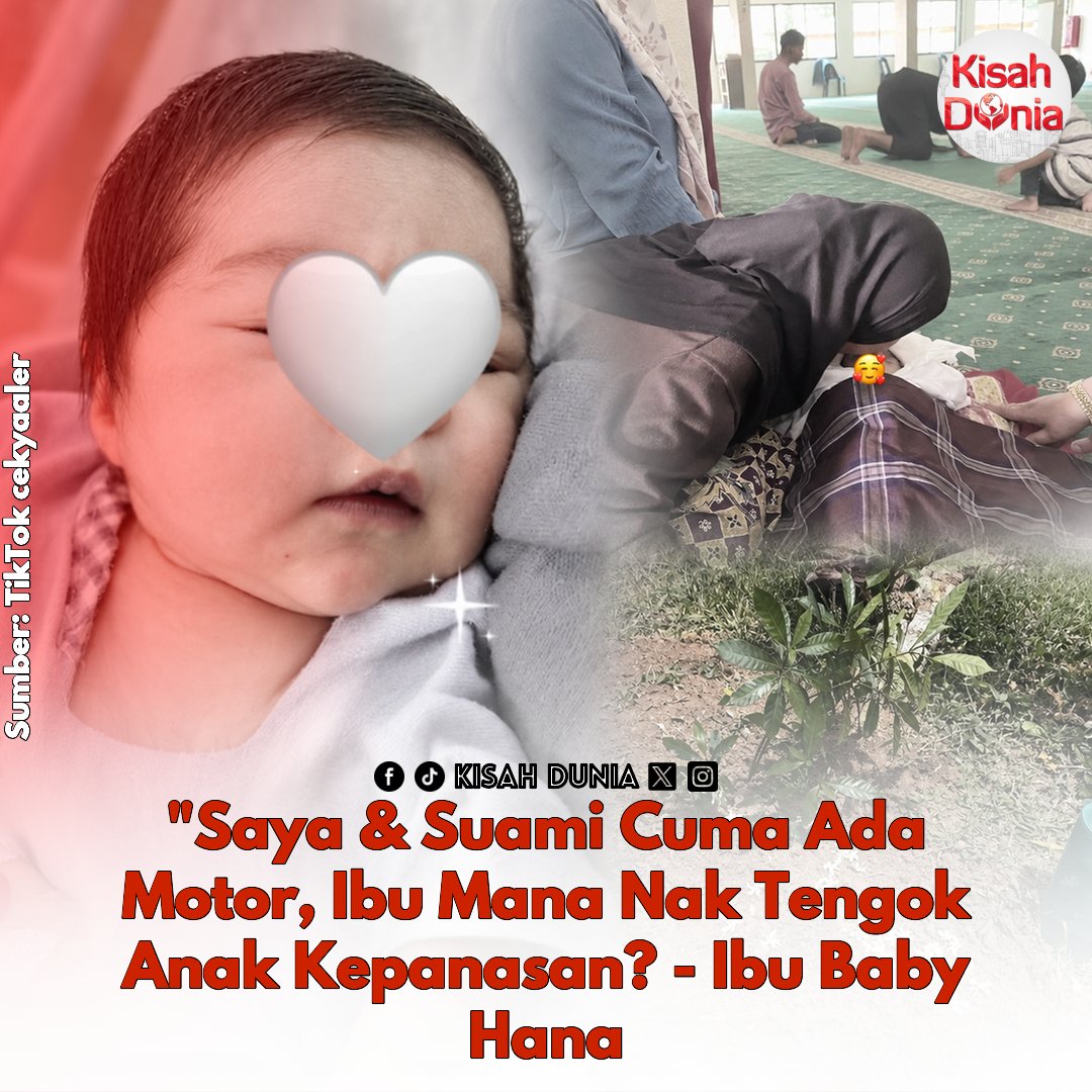 kisahdunia_com's tweet photo. "Macam mana nak hadirkan lagi malaikat kecil dalam rahim saya? Saya trauma, tak mampu nak jadi ibu" ππ
Berita Penuh: https://t.co/O8ME1sDRm7
#kuning #nurhanaumaira #insiden #berpanas #motor #KisahDunia https://t.co/f6RiHp2GQS