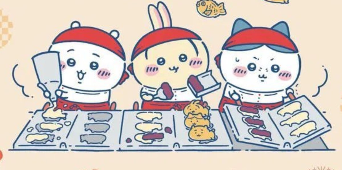 ujyonyaha's tweet photo. 멍님이 말씀해주셔서 알았는데ㅋㅋㅋ 
야끼빵 굽는 모습으로 햄냥토 특징나옴

치이: 똥손/서투름
우사기: 성질급함ㅋ 하나다만들고 빼지도않고담거만듦
하치: 정석 of 정석 https://t.co/LCT8NyTmpk