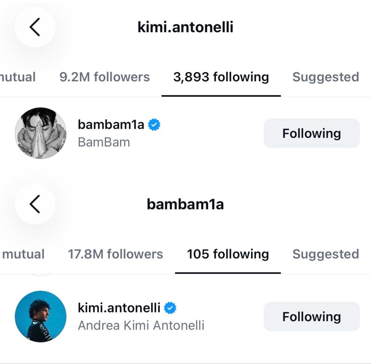 BamBamBooster's tweet photo. คุณ Andrea Kimi Antonelli กดติดตาม BamBam ในไอจีและ BamBam ก็กดติดตามคุณ Andrea Kimi Antonelli ด้วยเช่นกันค่ะ ✨

BAMBAM AT FORMULA 1
#BamBamxadidasxMercedesF1
#BamBam #F1 #adidasMotorsport #MercedesAMGF1 @BamBam1A @MercedesAMGF1 @adidas @F1 https://t.co/f2fDOYq5Ub