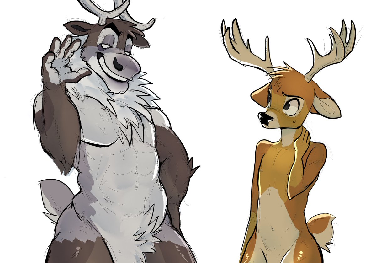 xBarkura's tweet photo. Reindeer daddy or white tailed twink who do you choose https://t.co/5x247cmPIr