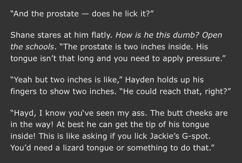 skipbint's tweet photo. whenever i see prostate licking discourse: https://t.co/IyBRaLN729