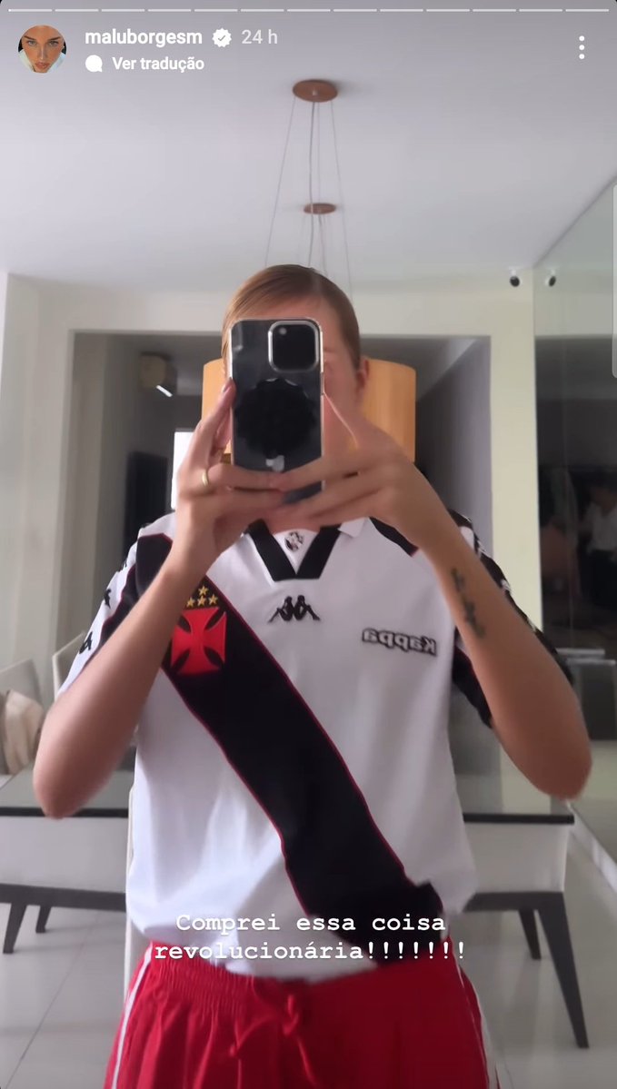 matheusmmgo's tweet photo. Malu Borges como todo vascaino que conhece a história do clube é de esquerda https://t.co/kzMvHwZN6o