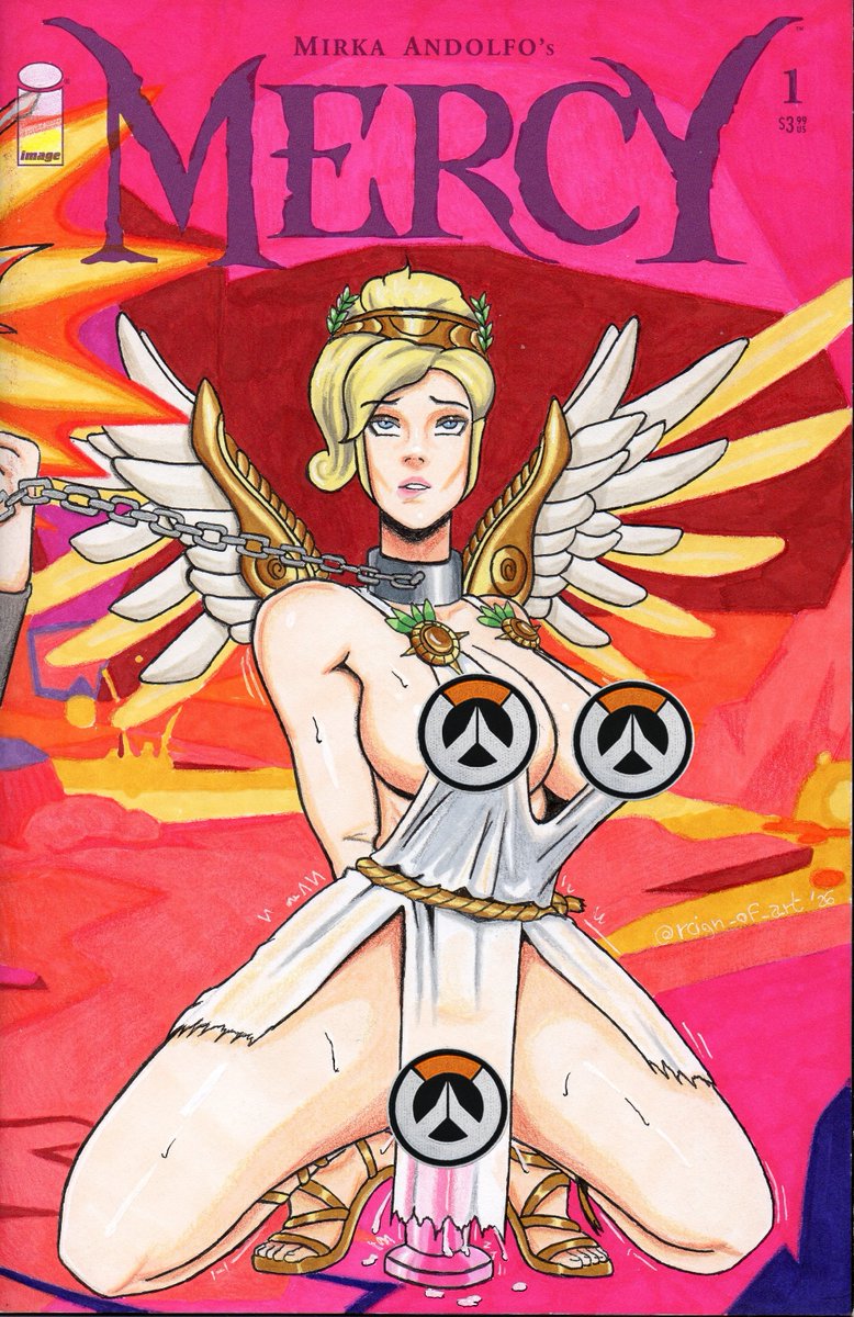 reign_of_art's tweet photo. My 2nd blank comic cover commission: Mercy from Overwatch (Angel &amp; Devil skins) for the spooky season! 👼😈
Covers leave absolutely no room for mistakes, I was shitting bricks! 😂

Next week, a new commission! 🇺🇸✨
#Overwatch #comicart https://t.co/2lodBejLdL