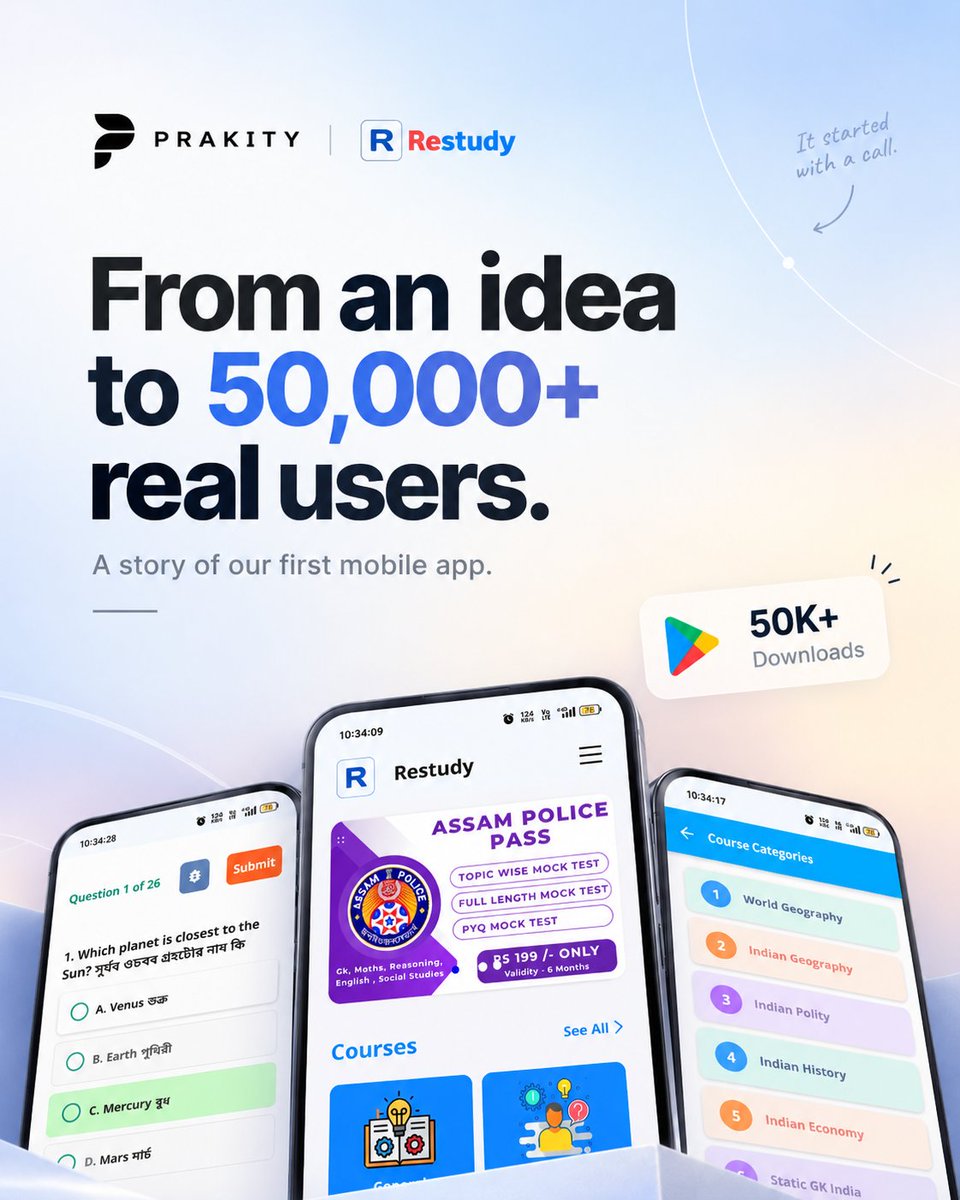 simantarsarma's tweet photo. I once stopped on the side of a road to fix a bug in an app I had built 🙂

Let me go back.

I was learning React Native when a friend called. Someone he knew wanted a mobile app. I said “okay, let’s meet” without a second thought, even though I had no.. https://t.co/VdnDmbaXQu