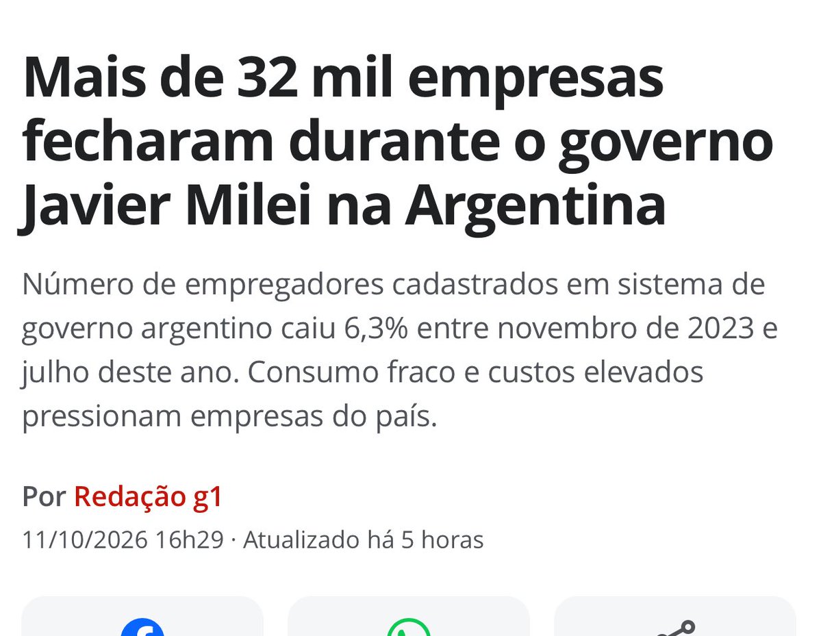 reinaldoazevedo's tweet photo. Milei é o modelo da extrema direita, como deixou claro no ano passado o a cada dia mais extremista Tarcísio de Freitas. O resultado é conhecido. https://t.co/DAlbUNwaid