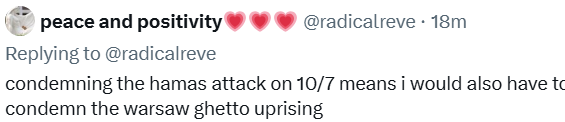 fem_mb's tweet photo. Yeah, because the Warsaw Ghetto was just full of four-star restaurants, hotels, nightclubs and white sand beaches like Gaza.

And when the Jews rose up, they massacred 1200 German civilians including children and kidnapped hundreds more into the Ghetto to torture and r*pe.

Oh, wait, they didn't. Because those two things weren't remotely the same, you pos.