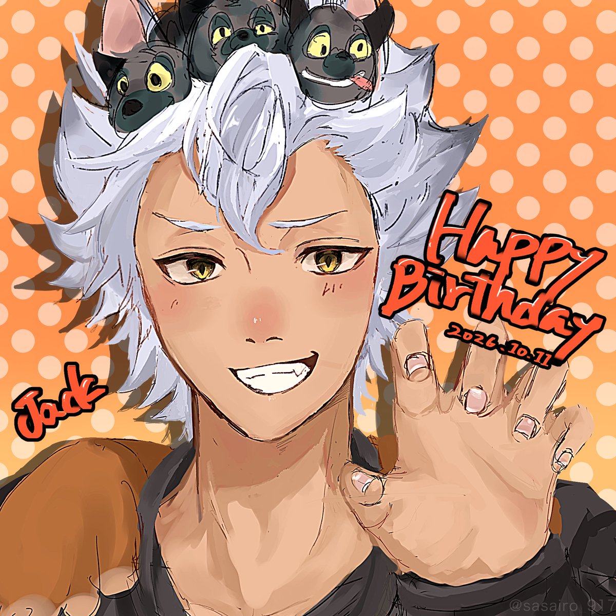 sasairo_917's tweet photo. #ジャック・ハウル生誕祭２０２６
 #twstファンアート
遅刻です😭😭 
🐺くんハッピーバースデー‼️ https://t.co/lcty8laskP