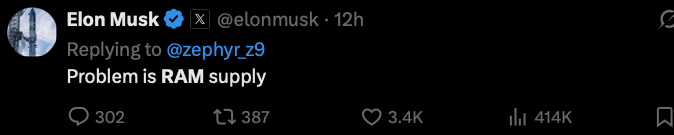 JEFETRADES's tweet photo. ELON IS LITERALLY TELLING YOU THE TRADE $MU https://t.co/Xlv3g0GSG5