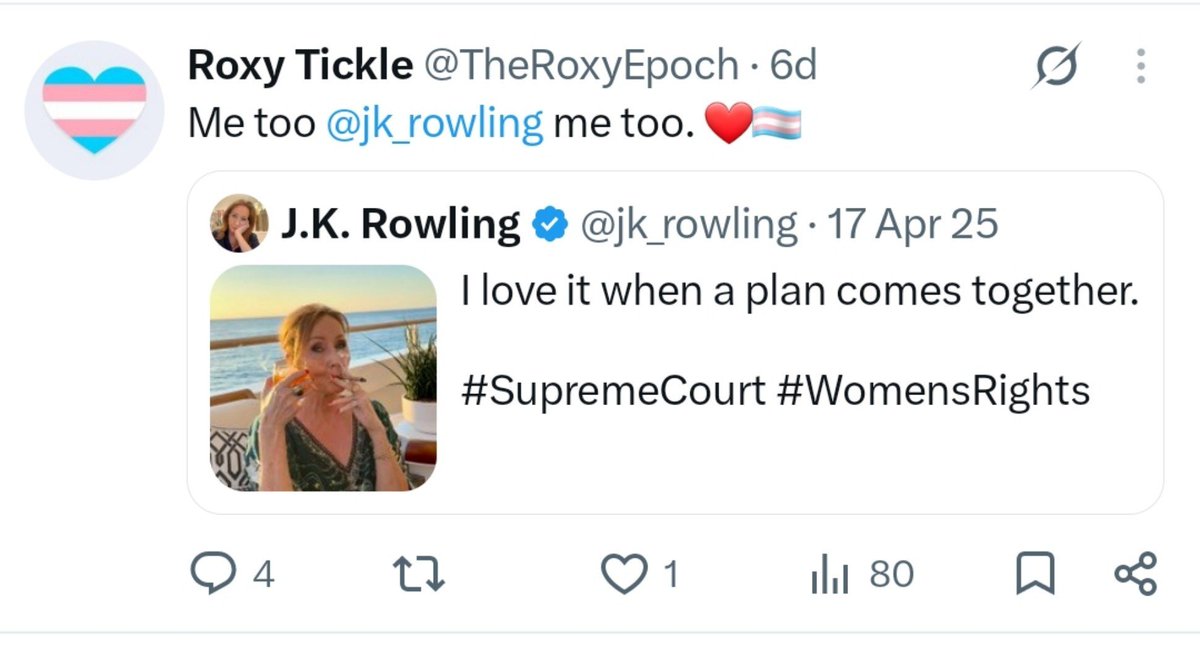 rustynew386's tweet photo. The man who harrassed, bullied &amp; put Sall Grover through hell- simply because she said "no", posted this.
He has 1 like.
Even the other transvestites don't support him; because he shows the world exactly who these men are.
He won the battle. He's already lost the war. https://t.co/4lleB9hlyU
