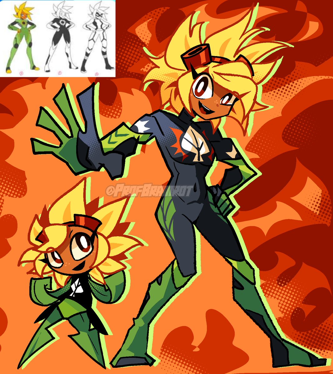Profbrainrot's tweet photo. Solar Flare but human and 'Official design' #pvz #pvzh https://t.co/9sqci8gZ3r
