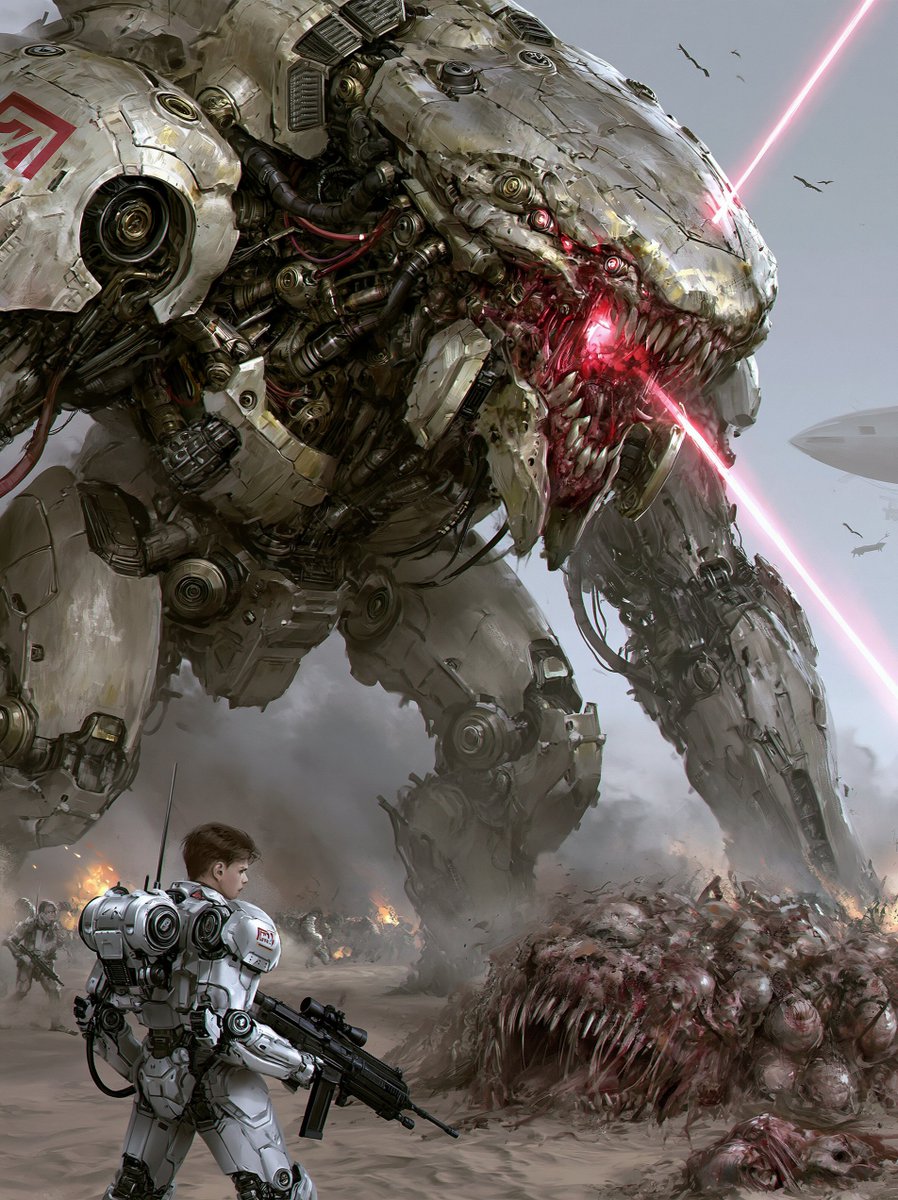 zhouzanpeng2's tweet photo. Love, Death &amp; Robots 风格 sci-fi film. The great painting by Lucian Freud and Pieter Bruegel the Elder and by Tadanori Yokoo. https://t.co/Cy21DHWePS