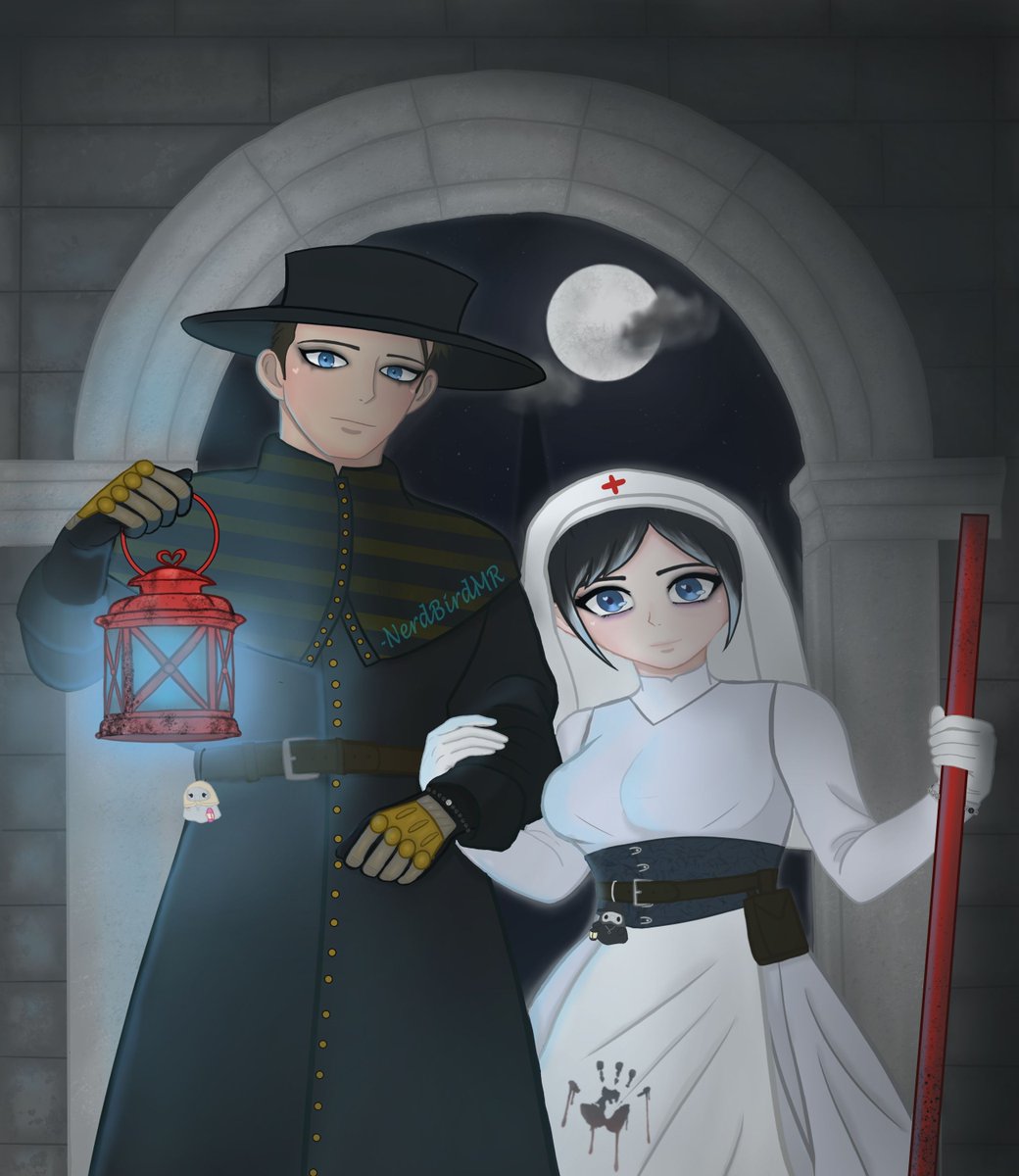 NerdBirdMR's tweet photo. "Won't you die tonight for love?
Baby, join me in death
Won't you die?
Baby, join me in death" -Join Me in Death by HIM

Happy #HiggsRobin /Raven 1st art AND 1st anniversary!! Only took me over a YEAR to draw us together. 😩💛💙 

(Featuring a "pre-DS Higgs" for lore accuracy.) https://t.co/beVlENQz8Z