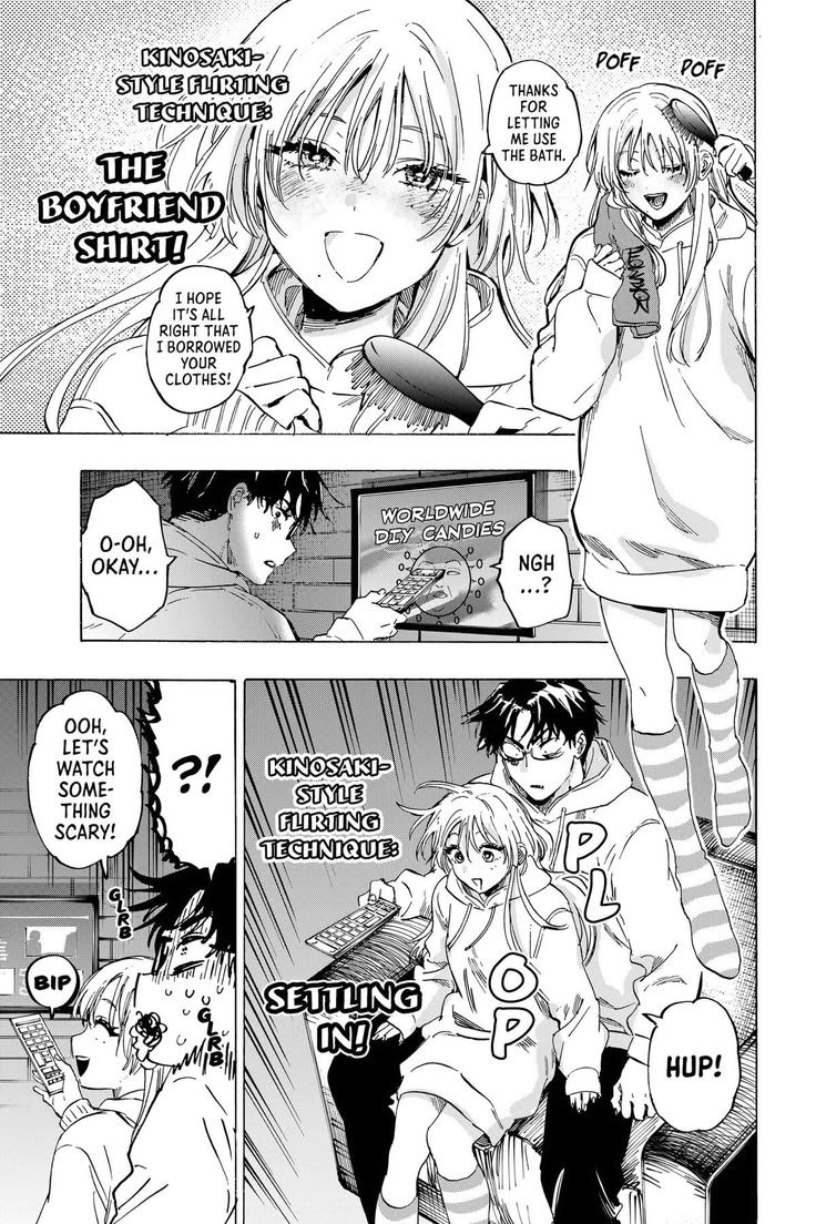senjogt's tweet photo. Was this really supposed to be practice to teach Gero how to flirt, or was Kinosaki just trying to seduce him even more?? Ummm https://t.co/rjf1W6uVio