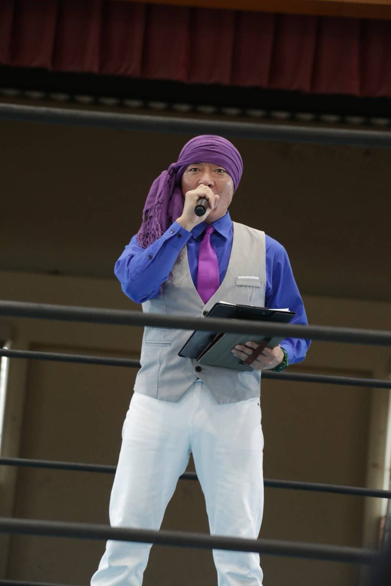 MC_SHUJI's tweet photo. おはようございます☀️
今日は3連戦の最後‼️
宮崎県は都城市です‼️
会場も出来上がりました👏
観戦無料です😆沢山のご来場お待ちしております‼️🔥 https://t.co/zHskMA8jVa