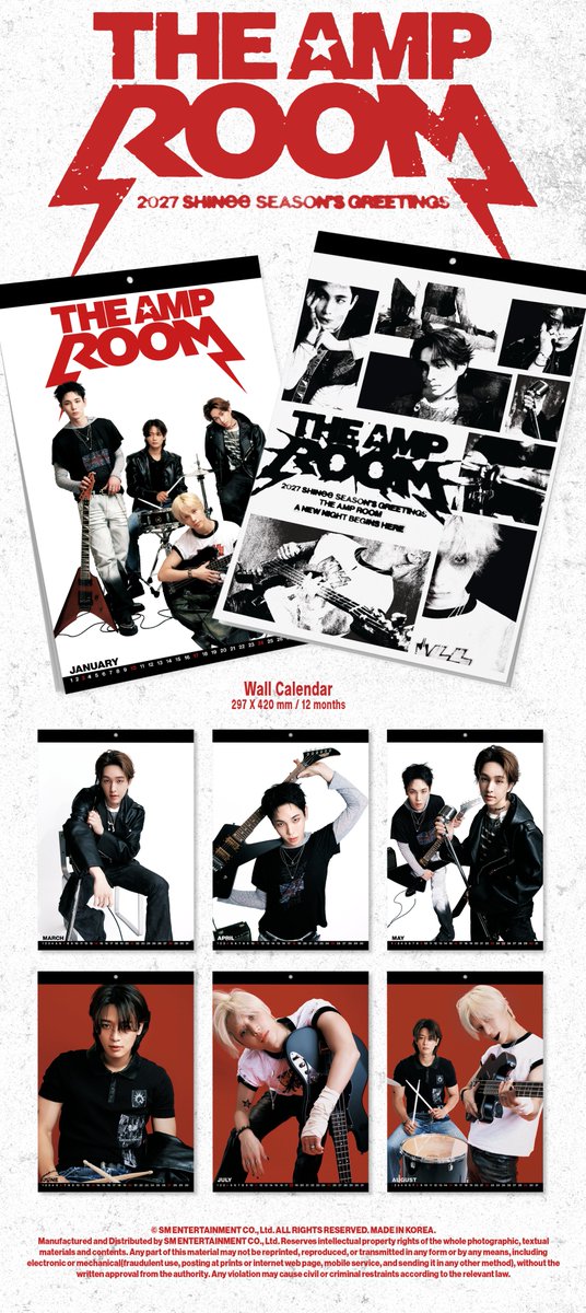 SHINee's tweet photo. 2027 SHINee WALL CALENDAR

📌Sales Notice
📅2026. 10. 13 (TUE) 15:00 ~ 10. 19 (MON) 23:59 [KST]
🔗https://t.co/AX9jvXq1nU

#2027SEASONSGREETINGS #SHINee https://t.co/Asw0xpgSdo