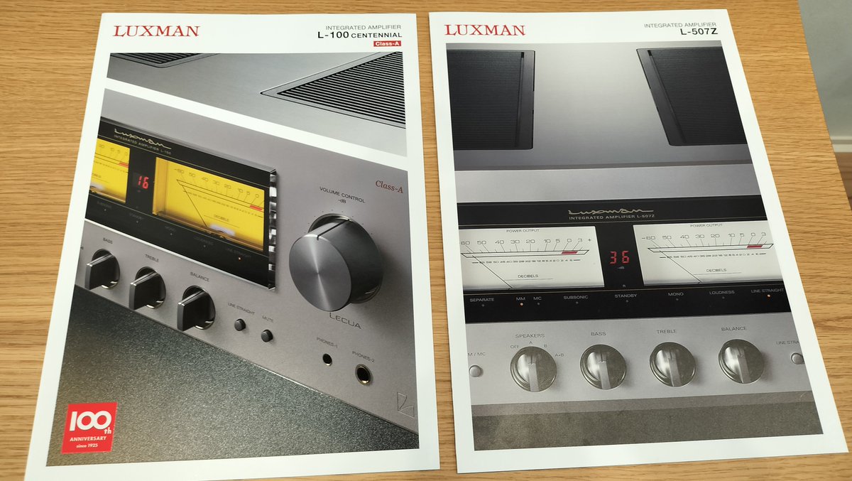 audioassist3678's tweet photo. #LUXMAN ラックスマン最終日です✨️
2026.10.12(月) スポーツの日🍂

100周年記念モデル
#L100CENTENNIAL  センテニアル
純A級アンプ
と #L507Z  AB級アンプ  聴き比べ👍️

〜この機会にぜひ♪
じっくりと聴きにきてください〜 https://t.co/mJTD1sPin7
