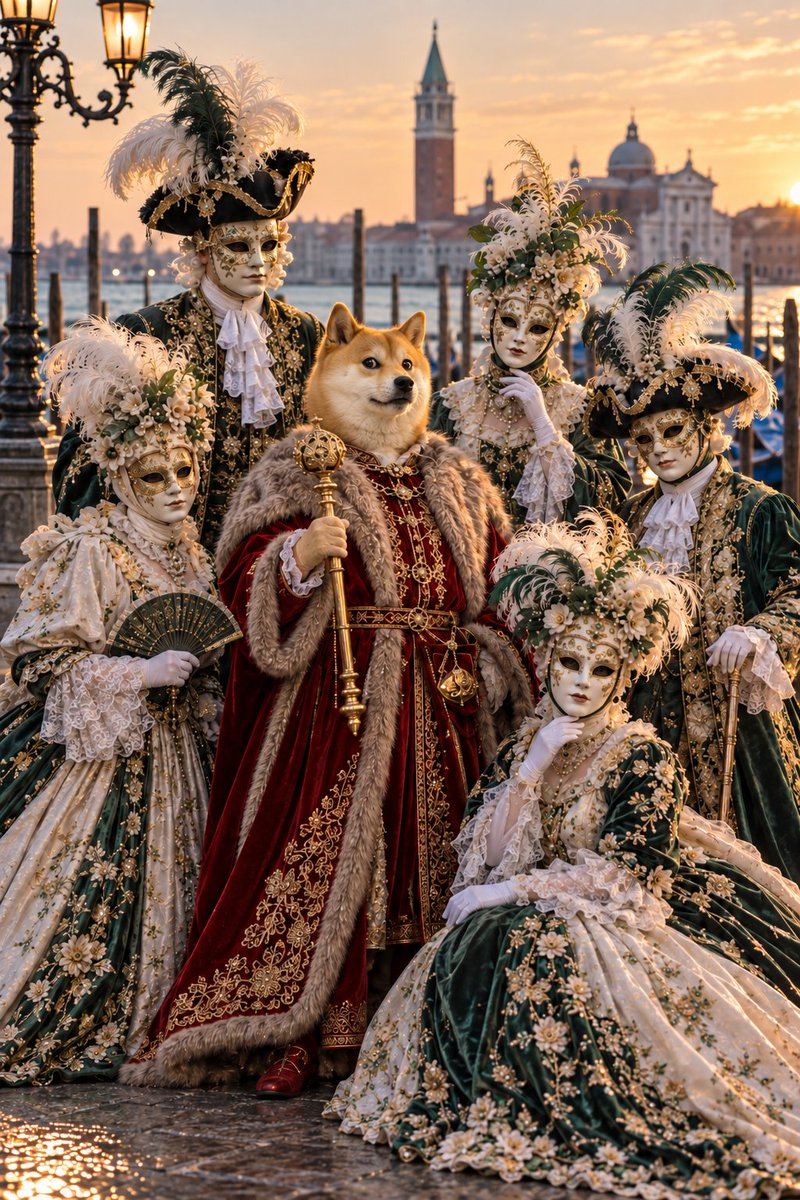 thedogeolo's tweet photo. The Doge (and his retinue of masked Venetians) approves https://t.co/YsyRUMkK9z
