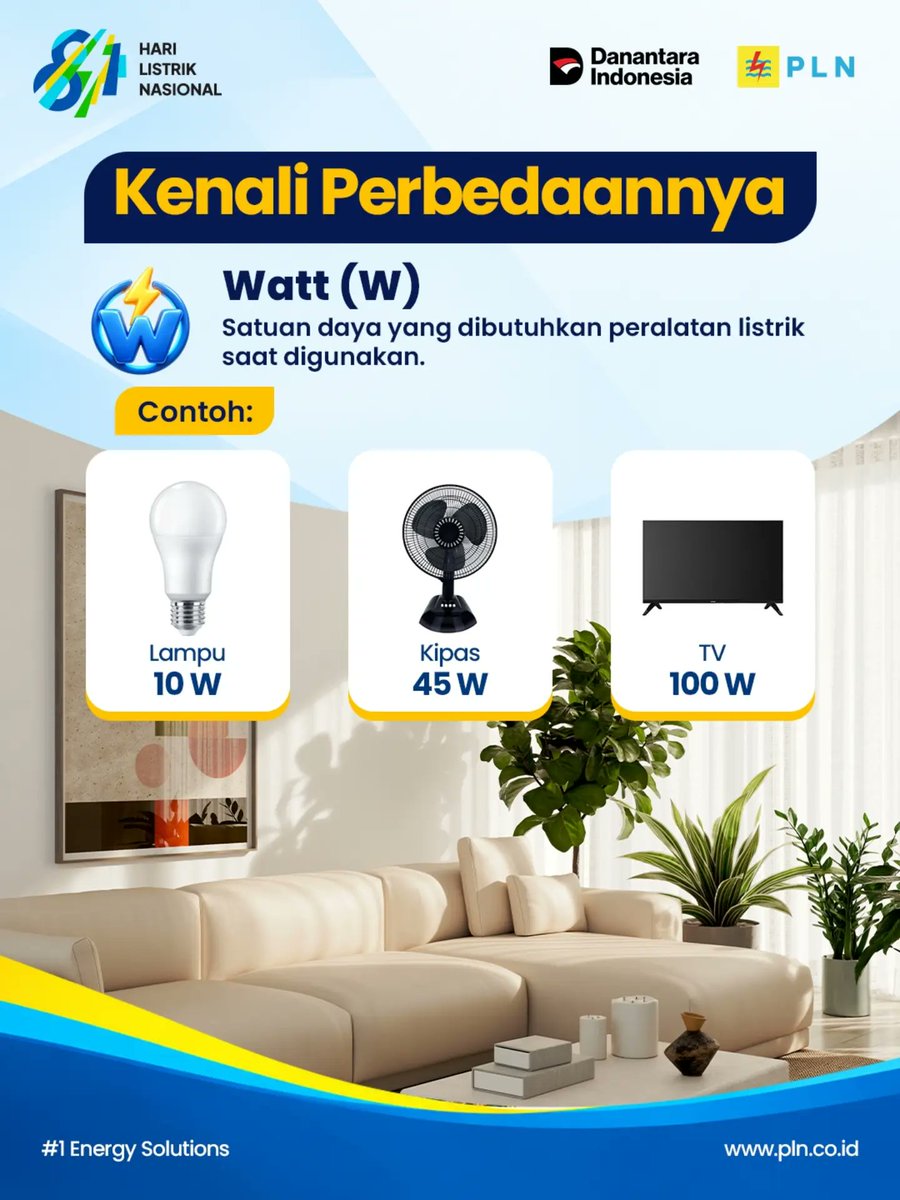 MarosElectrizen's tweet photo. Electrizen, pernah bingung saat melihat angka Watt, kWh, atau VA di berbagai informasi kelistrikan? ⚡ Ketiga istilah ini sering kita temui dalam kehidupan sehari-hari, mulai dari memilih peralatan listrik hingga memahami penggunaan listrik di rumah.

 #pln #plnuntukindonesia https://t.co/R0z7Dp54sg