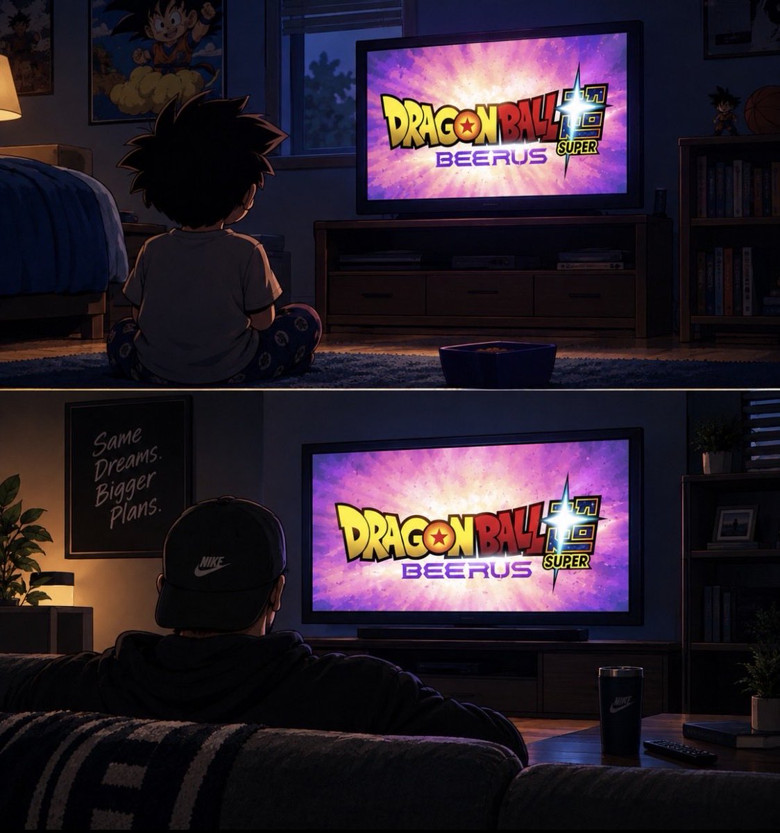 DBZSquad_'s tweet photo. Different age. Same screen. Same love. https://t.co/vv5QOW7aVs