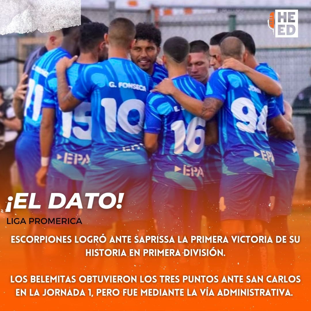marioseguracr's tweet photo. #Escorpiones💛💙 | ¡Para los libros de historia! Escorpiones ganó por primera vez en Primera División ante el Deportivo Saprissa. 🦂 https://t.co/56Iq4V9u8z