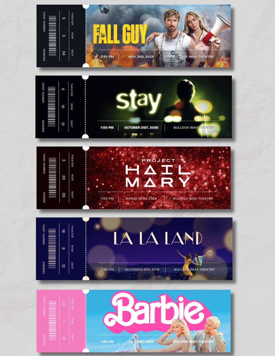 drfemgrace's tweet photo. Collectible Souvenir RGCU Movie Tickets ($5 each) ˚ʚ♡ɞ˚ https://t.co/oMFOvOlhrK