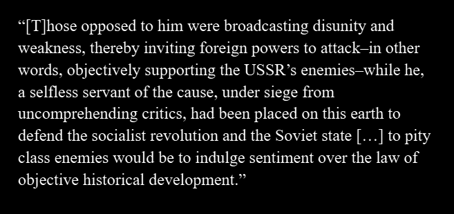 realalarife's tweet photo. A quote from Stephen Kotkin's biography of Stalin. 

What is striking is how easily the rhetoric, the actions and ultimately the psychology of many of the region’s strongmen autocrats could be described by swapping few terms for context-appropriate ones. https://t.co/ghwz82ROWz