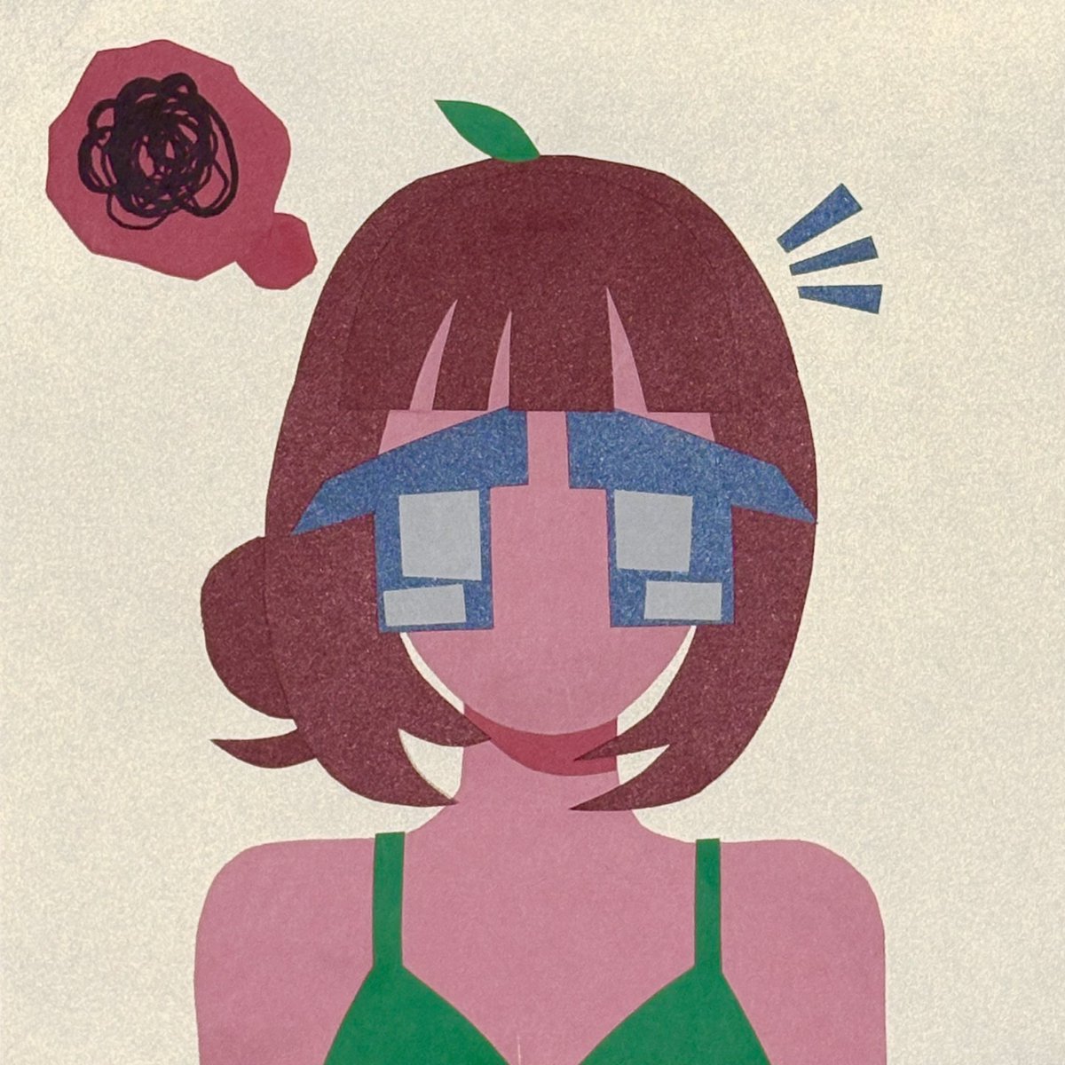 me_owbody's tweet photo. self portrait #paperart #crafts #selfportrait #art #kawaii https://t.co/jHqK5Afddj