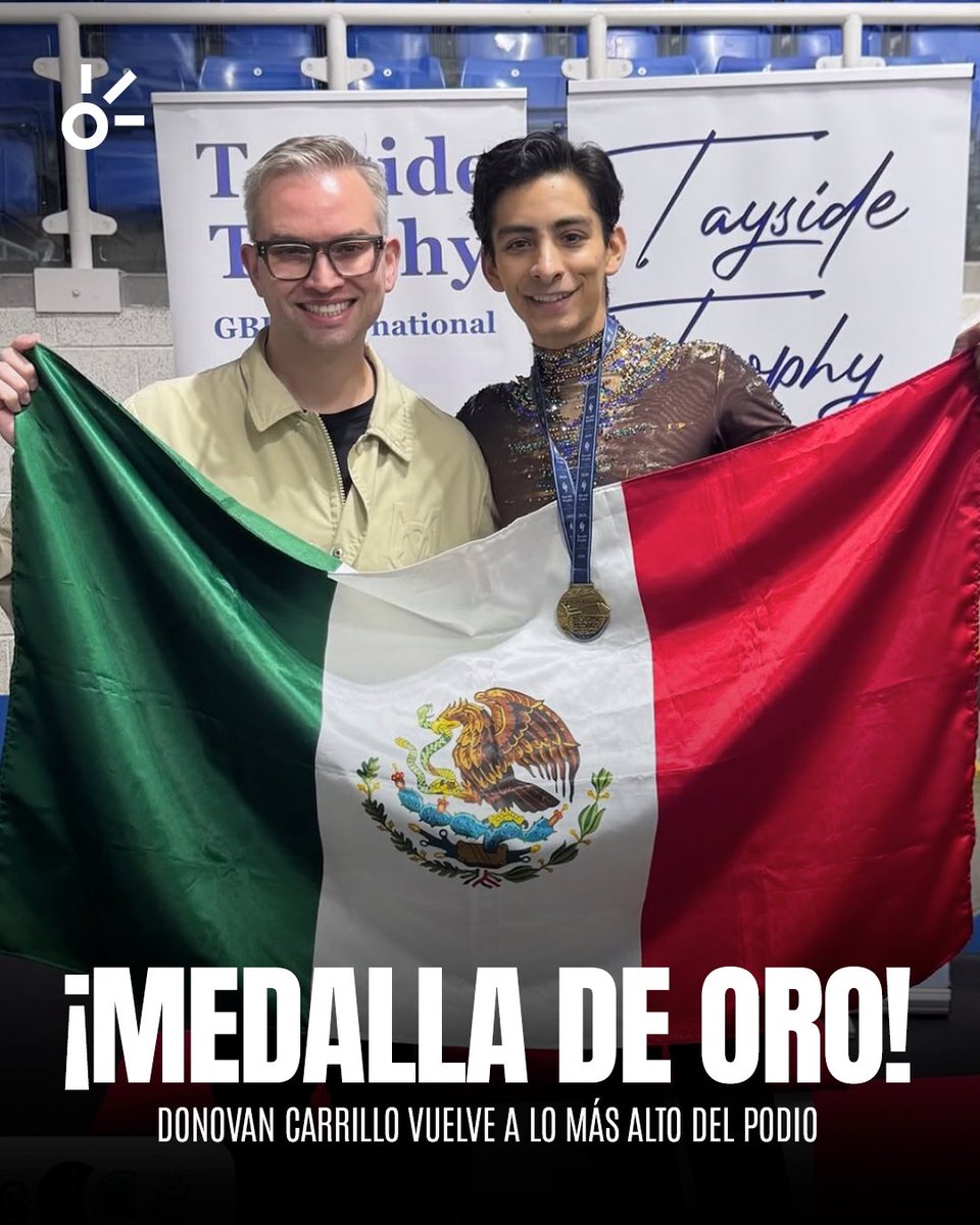 ClaroSports's tweet photo. 🇲🇽🥇 ¡DONOVAN CARRILLO CONQUISTA EL HIELO DE ESCOCIA!

Donovan Carrillo se coronó campeón del Tayside Trophy 2026, celebrado en Escocia, y sumó un nuevo título internacional a su trayectoria

🏆 Después de representar a México en sus segundos Juegos Olímpicos de Invierno, el patinador jalisciense sigue demostrando su calidad sobre el hielo y llevando la bandera tricolor a lo más alto

👏 ¡ORGULLO MEXICANO QUE NO DEJA DE HACER HISTORIA!