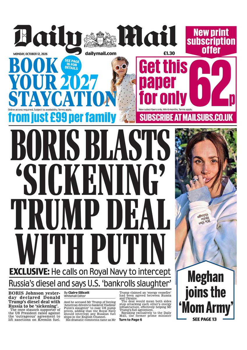 vittart75's tweet photo. #BorisJohnson, ex-fervent partisan de #Trump, déclare que l'accord du Président des États-Unis avec #Putin est "écœurant". #Ukraine https://t.co/3kfbgHcDZk