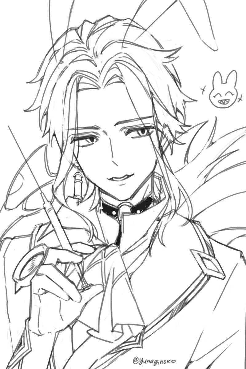 yunaginokox's tweet photo. #dottore wip https://t.co/HTb2SQmxFp