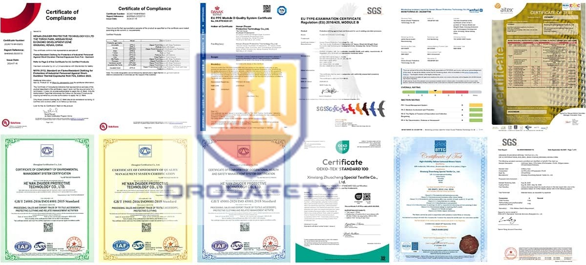 Drosafety's tweet photo. 🛡️ Quality matters in protective workwear. DROSAFETY holds ISO management certifications and product credentials including CE, UL &amp; SGS. Need details? 📩 dro@zcsafety.com

#HenanZhuoerProtectiveTechnology #ProtectiveWorkwear #IndustrialSafety https://t.co/jur09fN5WG