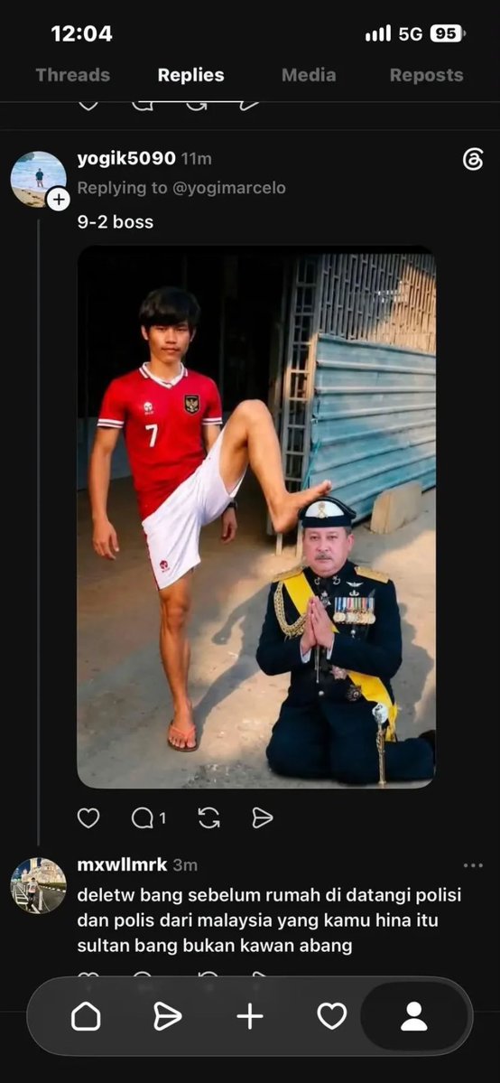IdnAbroad's tweet photo. @osman_EX5Hitam Ini orang benci banget sama Indonesia, padahal ga ada yang peduli juga 

Gw disini cuma numpang ketawa🤣 https://t.co/gCx6SH5SQQ